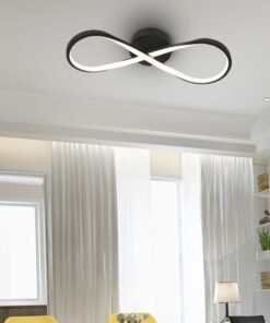 LED φωτιστικό οροφής Designer 24W 3000Κ θερμό λευκό με μαύρο σώμα V-TAC – 7002