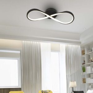 LED φωτιστικό οροφής Designer 24W 3000Κ θερμό λευκό με μαύρο σώμα V-TAC – 7002