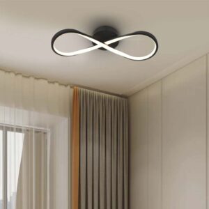 LED φωτιστικό οροφής Designer 24W 3000Κ θερμό λευκό με μαύρο σώμα V-TAC – 7002