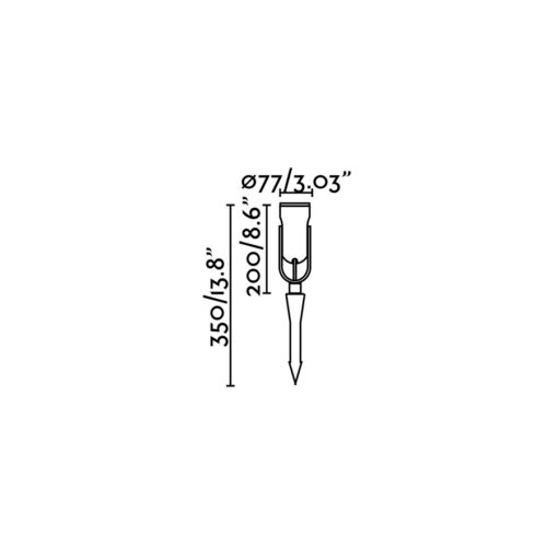Faro Barcelona SLOT 200 Black spike COB LED 3000K IP65 – 70037