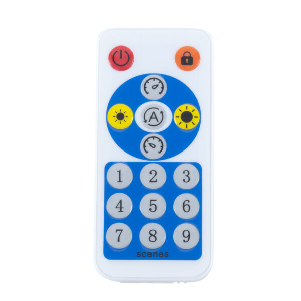 GloboStar® 70038 Ασύρματος LED Dream-Color Magic Digital RGBW Dual Controller Bluetooth με Χειριστήριο RF 16 Keys για LED Digital RGBW Προϊόντα 5v – 12v – 24v 2048 IC