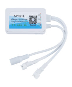 GloboStar® 70038 Ασύρματος LED Dream-Color Magic Digital RGBW Dual Controller Bluetooth με Χειριστήριο RF 16 Keys για LED Digital RGBW Προϊόντα 5v – 12v – 24v 2048 IC