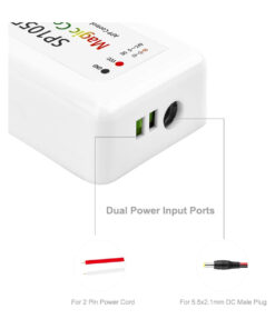 GloboStar® 70039 SP105E Ασύρματος WiFi LED FULL COLOR Magic Digital Pixel Controller iOS/Android Bluetooth για LED Digital Πολύχρωμα και Μονόχρωμα Προϊόντα DC 5-24V 1 x 2048 IC Max