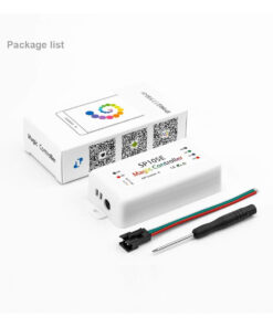 GloboStar® 70039 SP105E Ασύρματος WiFi LED FULL COLOR Magic Digital Pixel Controller iOS/Android Bluetooth για LED Digital Πολύχρωμα και Μονόχρωμα Προϊόντα DC 5-24V 1 x 2048 IC Max