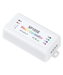 GloboStar® 70039 SP105E Ασύρματος WiFi LED FULL COLOR Magic Digital Pixel Controller iOS/Android Bluetooth για LED Digital Πολύχρωμα και Μονόχρωμα Προϊόντα DC 5-24V 1 x 2048 IC Max