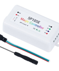 GloboStar® 70039 SP105E Ασύρματος WiFi LED FULL COLOR Magic Digital Pixel Controller iOS/Android Bluetooth για LED Digital Πολύχρωμα και Μονόχρωμα Προϊόντα DC 5-24V 1 x 2048 IC Max