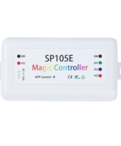 GloboStar® 70039 SP105E Ασύρματος WiFi LED FULL COLOR Magic Digital Pixel Controller iOS/Android Bluetooth για LED Digital Πολύχρωμα και Μονόχρωμα Προϊόντα DC 5-24V 1 x 2048 IC Max