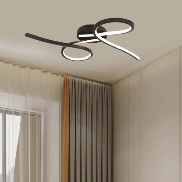LED φωτιστικό οροφής Designer 24W 3000Κ θερμό λευκό με μαύρο σώμα V-TAC – 7004