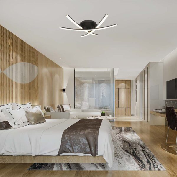 LED Φωτιστικό Οροφής 20W Μαύρο V-TAC 2130lm Θερμό Λευκό 3000K – 7005