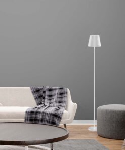 LED Επαναφορτιζόμενο Φωτιστικό Δαπέδου/Τραπεζιού Λευκό με Ρύθμιση Ύψους 4W V-TAC IP54 Θερμό Λευκό 3000K – 7007