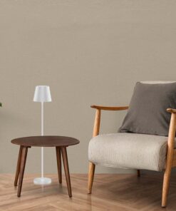 LED Επαναφορτιζόμενο Φωτιστικό Δαπέδου/Τραπεζιού Λευκό με Ρύθμιση Ύψους 4W V-TAC IP54 Θερμό Λευκό 3000K – 7007