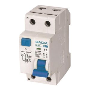 ΡΕΛΕ RCBO ΔΙΠΟΛΙΚΟ 40A 4,5KA 30mA 1P+N GACIA TYPE AC EUROLAMP – 500-43506
