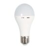 LED Λάμπα E27 9W Έκτακτης Ανάγκης 3 Ωρών V-TAC με Ενσωματωμένη Μπαταρία Φυσικό Λευκό 4000K – 7010