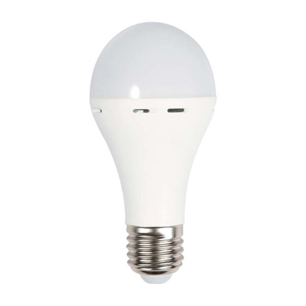 LED Λάμπα E27 9W Έκτακτης Ανάγκης 3 Ωρών V-TAC με Ενσωματωμένη Μπαταρία Φυσικό Λευκό 4000K – 7010