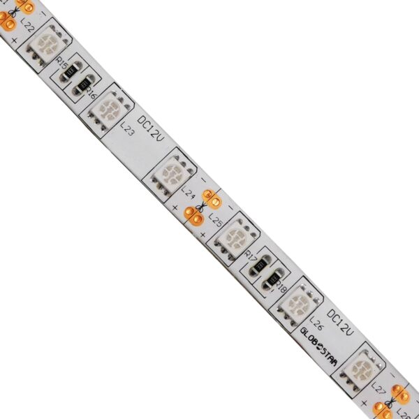 GloboStar® 70126 Ταινία LED SMD 5050 5m 14.4W/m 60LED/m 1454lm/m 120° DC 12V Αδιάβροχη IP65 Μπλε – 5 Χρόνια Εγγύηση