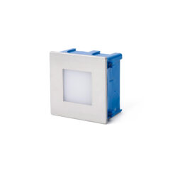 Faro Barcelona Χωνευτό Επιτοίχιο Φωτιστικό Διαδρόμου FROL LED 0.8W 3000K Χρώματος IP65 Νικελ Ματ – 70135