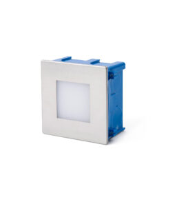 Faro Barcelona Χωνευτό Επιτοίχιο Φωτιστικό Διαδρόμου FROL LED 0.8W 3000K Χρώματος IP65 Νικελ Ματ – 70135