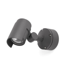 Faro Barcelona FOC-1 Επιτοίχιος Προβολέας LED 16W 3000K Σκούρο Γκρι Χρώμα IP65 – 70156