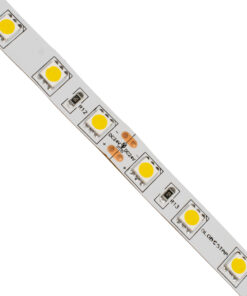 GloboStar® 70222 Ταινία LED SMD 5050 5m 14.4W/m 60LED/m 1648lm/m 120° DC 24V IP20 Θερμό Λευκό 3000K – 5 Χρόνια Εγγύηση
