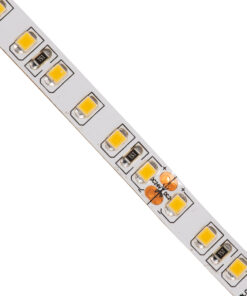 GloboStar® 70232 Ταινία LED SMD 2835 5m 8W/m 120LED/m 1232 lm/m 120° DC 24V IP20 Θερμό Λευκό 3000K – 5 Χρόνια Εγγύηση