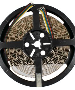 GloboStar® 70265 Ταινία LED SMD 5050 RGBW + WW 5in1 5m 20.4W/m 60LED/m 120° DC 24V IP20 1150lm/m Ψυχρό Λευκό 6000K & 1050lm/m Θερμό Λευκό 3000K & 900lm/m RGB