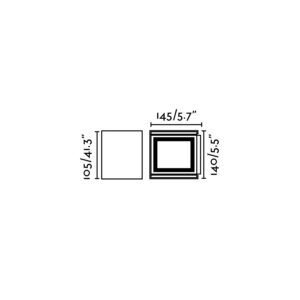 Faro Barcelona OLAN Επιτοίχιο Φωτιστικό LED 6W 3000K IP65 Χρώματος Σκουριάς – 70270