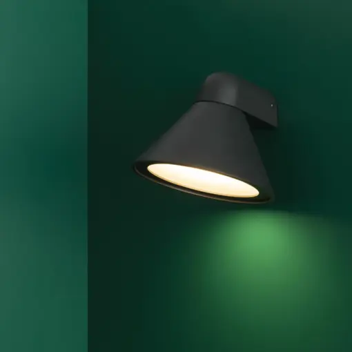 Faro Barcelona Φωτιστικό Τοίχου Pals Σκούρο Γκρι 1XE27 – 70291