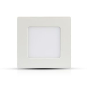 LED Panel Τετράγωνο Χωνευτό Λευκό 6W V-TAC PRO Samsung Chip 120° 420lm 12×12 Θερμό Λευκό 3000K – 703