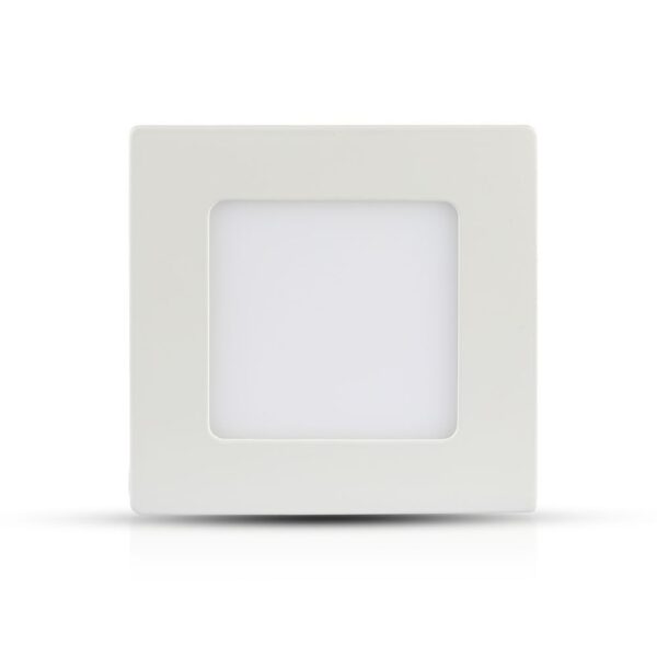LED Panel Τετράγωνο Χωνευτό Λευκό 6W V-TAC PRO Samsung Chip 120° 420lm 12×12 Θερμό Λευκό 3000K – 703