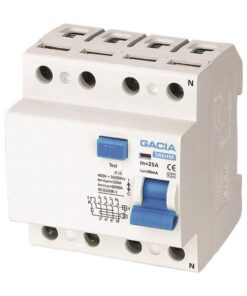 ΡΕΛΕ ΔΙΑΡΡΟΗΣ 4Χ40Α 30mΑ GACIA TYPE A EUROLAMP – 500-37023
