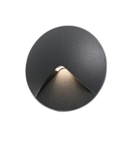 Faro Barcelona UVE Χωνευτό Φωτιστικό Τοίχου, Εξωτερικού Χώρου, Σκούρου Γκρι Χρώματος SMD LED 2W 3000K- 70397