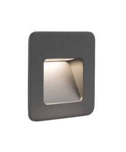 Faro Barcelona NASE-1 Χωνευτό Φωτιστικό Τοίχου, Εξωτερικού Χώρου, Σκούρου Γκρι Χρώματος, LED 4W 3000K – 70398