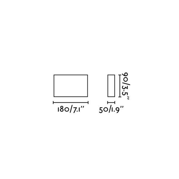 Επιτοίχιο Φωτιστικό KAULA INOX LED Up-Down 14W 3000K IP44 FARO – 70406