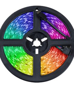 GloboStar 70418 Σετ Ταινία LED RGB SMD 5050 10m (2x5M) 7.2W/m 30LED/m 576 lm/m 120° DC 12V με Τροφοδοτικό & Ασύρματο Τηλεχειριστήριο Αδιάβροχη IP65