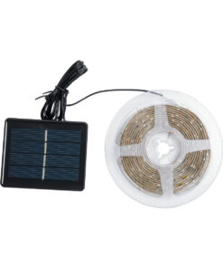 GloboStar® SOLAR LEDSTRIP 70421 Αυτόνομο Ηλιακό Σετ Ταινία LED 3m 3W/3m 90LED 2835 SMD 30lm/m 120° με Ενσωματωμένα Προγράμματα Λειτουργίας – Αδιάβροχο IP65 – RGB – Μ300 x Π0.8 x Υ0.3cm – 2 Χρόνια Εγγύηση