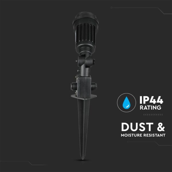 LED σποτ κήπου με αντοχή σε υγρασία και σκόνη, IP44, για εξωτερική χρήση.