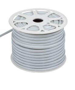 GloboStar® 70492 DOUBLE-SIDED 120°+120° Degree Neon Flex Epistar LED SMD 2835 1m 12W/m 120LED/m 1248lm/m 120°+120° DC 230V Αδιάβροχη IP68 Θερμό Λευκό 3000K Dimmable