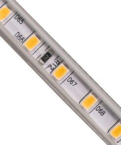 GloboStar® 70503 Slim Ταινία Μονής Σειράς Epistar LED SMD 2835 1m 12W/m 96LED/m 1572lm/m 120° DC 230V Αδιάβροχη IP68 Ultra Θερμό Λευκό 2200K Dimmable