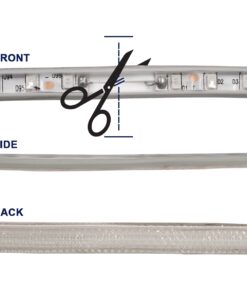 GloboStar® 70505 Slim Ταινία Μονής Σειράς Epistar LED SMD 2835 1m 12W/m 96LED/m 1572lm/m 120° DC 230V Αδιάβροχη IP68 Πράσινο Dimmable