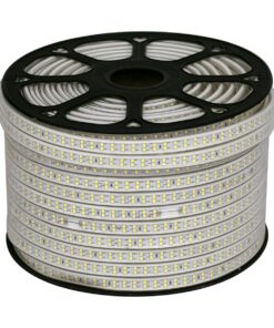 GloboStar® 70510 Wide Ταινία Διπλής Σειράς Epistar LED SMD 2835 1m 24W/m 180LED/m 3360lm/m 120° DC 230V Αδιάβροχη IP68 Ψυχρό Λευκό 6000K Dimmable