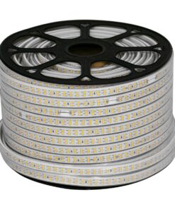 GloboStar® 70513 Wide Ταινία Διπλής Σειράς Epistar LED SMD 2835 1m 24W/m 180LED/m 3144lm/m 120° DC 230V Αδιάβροχη IP68 Ultra Θερμό Λευκό 2200K Dimmable