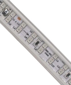 GloboStar® 70514 Wide Ταινία Διπλής Σειράς Epistar LED SMD 2835 1m 24W/m 180LED/m 3144lm/m 120° DC 230V Αδιάβροχη IP68 Κόκκινο Dimmable