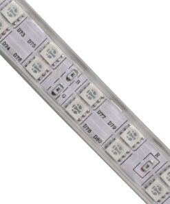 GloboStar® 70517 Wide Ταινία Διπλής Σειράς Epistar LED SMD 5050 1m 24W/m 120LED/m 3144lm/m 120° DC 230V Αδιάβροχη IP68 RGB Dimmable