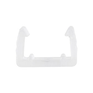 GloboStar® 70529 Πλαστική PVC Βάση Στήριξης για Όλες τις Πολύχρωμες RGB EPISTAR Slim Ταινίες LED Μονής Σειράς DC 230V IP68 – Μ1.5 x Π1.6 x Υ1.1cm