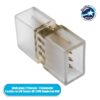 GloboStar® 70531 Σύνδεσμος I με Καρφάκια Slim Ταινίας Μονής Σειράς RGB LED 4 Pin