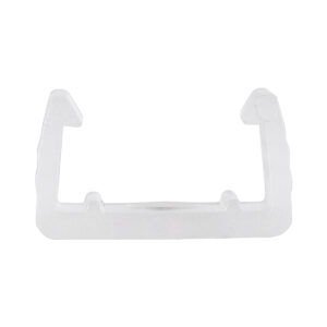 GloboStar® 70548 Πλαστική PVC Βάση Στήριξης για Όλες τις Μονόχρωμες EPISTAR Wide Ταινίες LED Διπλής Σειράς DC 230V IP68 – Μ1.5 x Π2 x Υ1.1cm