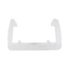 GloboStar® 70549 Πλαστική PVC Βάση Στήριξης για Όλες τις Πολύχρωμες RGB EPISTAR Wide Ταινίες LED Διπλής Σειράς DC 230V IP68 – Μ1.5 x Π2 x Υ1.1cm