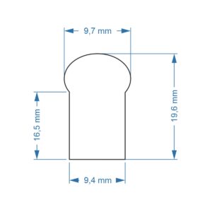GloboStar® 70568 OVALE 120° Degree Neon Flex Epistar LED SMD 5050 1m 18W/m 60LED/m 1818lm/m 120° DC 24V Αδιάβροχη IP68 RGB Dimmable