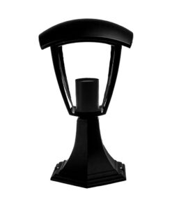 Μοντέρνο μαύρο φωτιστικό κήπου με κλασικό σχέδιο, ιδανικό για εξωτερικούς χώρους.