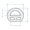 GloboStar® 70581 TUBE 360° Degree Neon Flex Epistar LED SMD 2835 1m 12W/m 120LED/m 1284lm/m 360° DC 24V Αδιάβροχη IP68 Φυσικό Λευκό 4500K Dimmable
